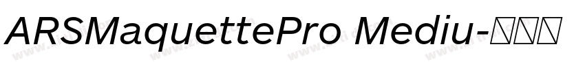 ARSMaquettePro Mediu字体转换